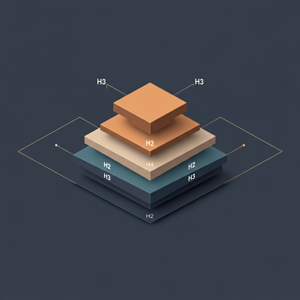 通过H2和H3标签分层次组织内容
